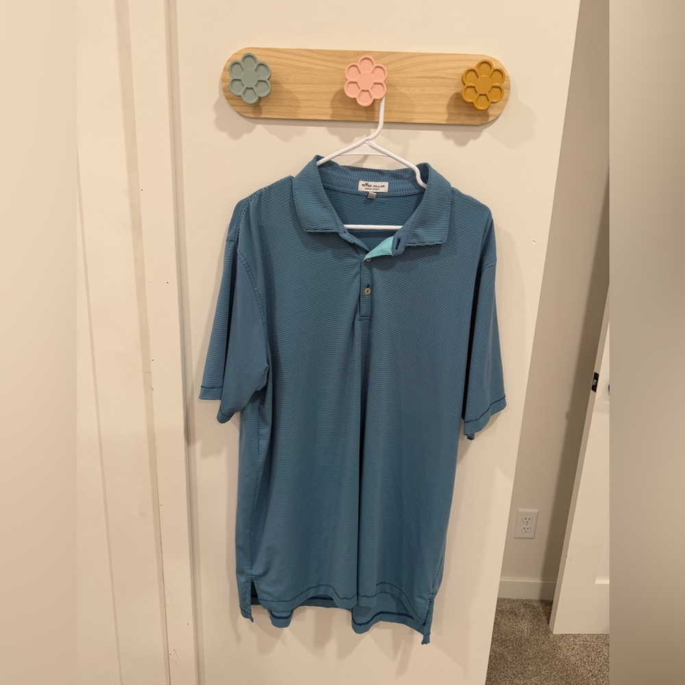 Peter Millar Teal Summer Comfort Polo Shirt